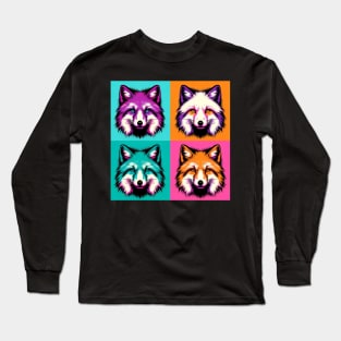 Arctic Fox Pop Art - Cool & Trendy Wildlife Long Sleeve T-Shirt